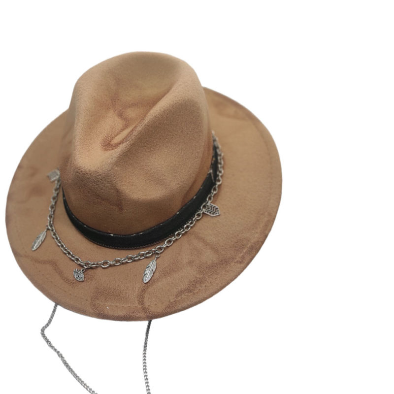 Cara hat camel necklace